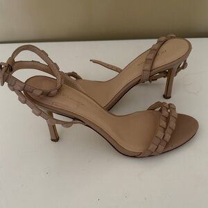 BCBG Nude Strappy Heels